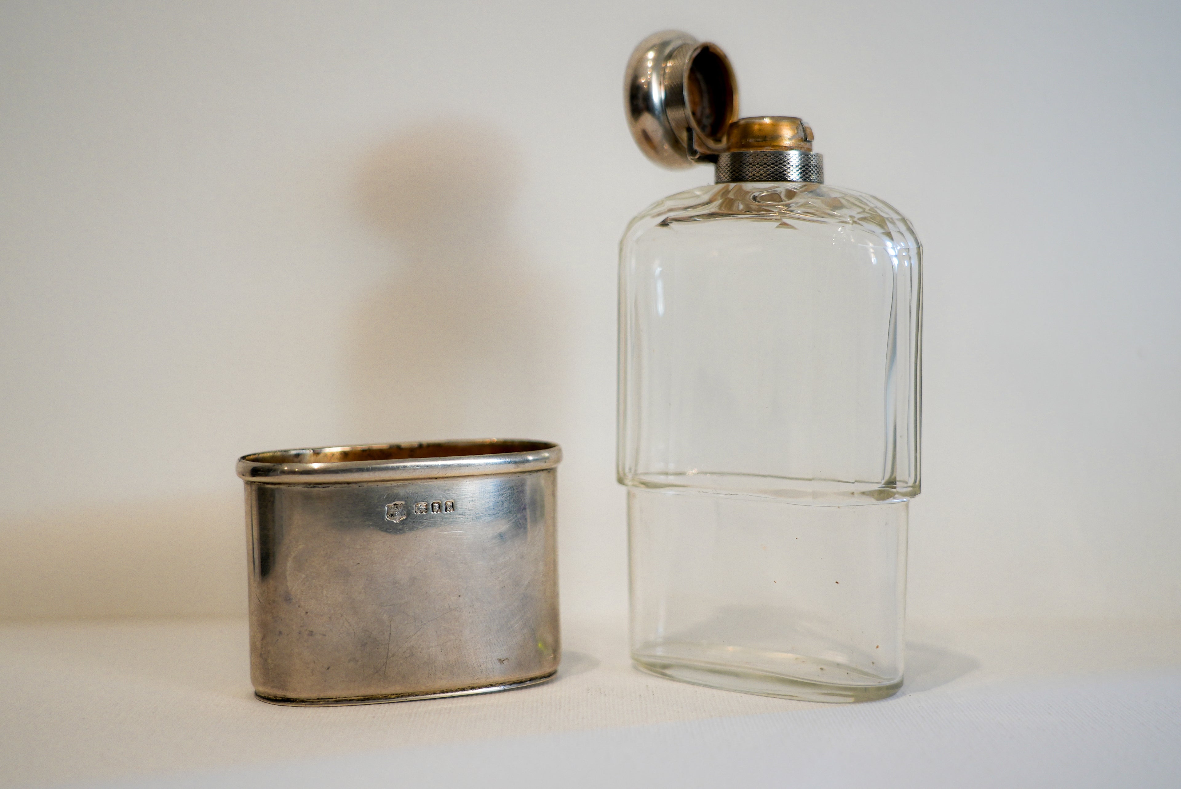 George V Hallmarked Silver Hip Flask