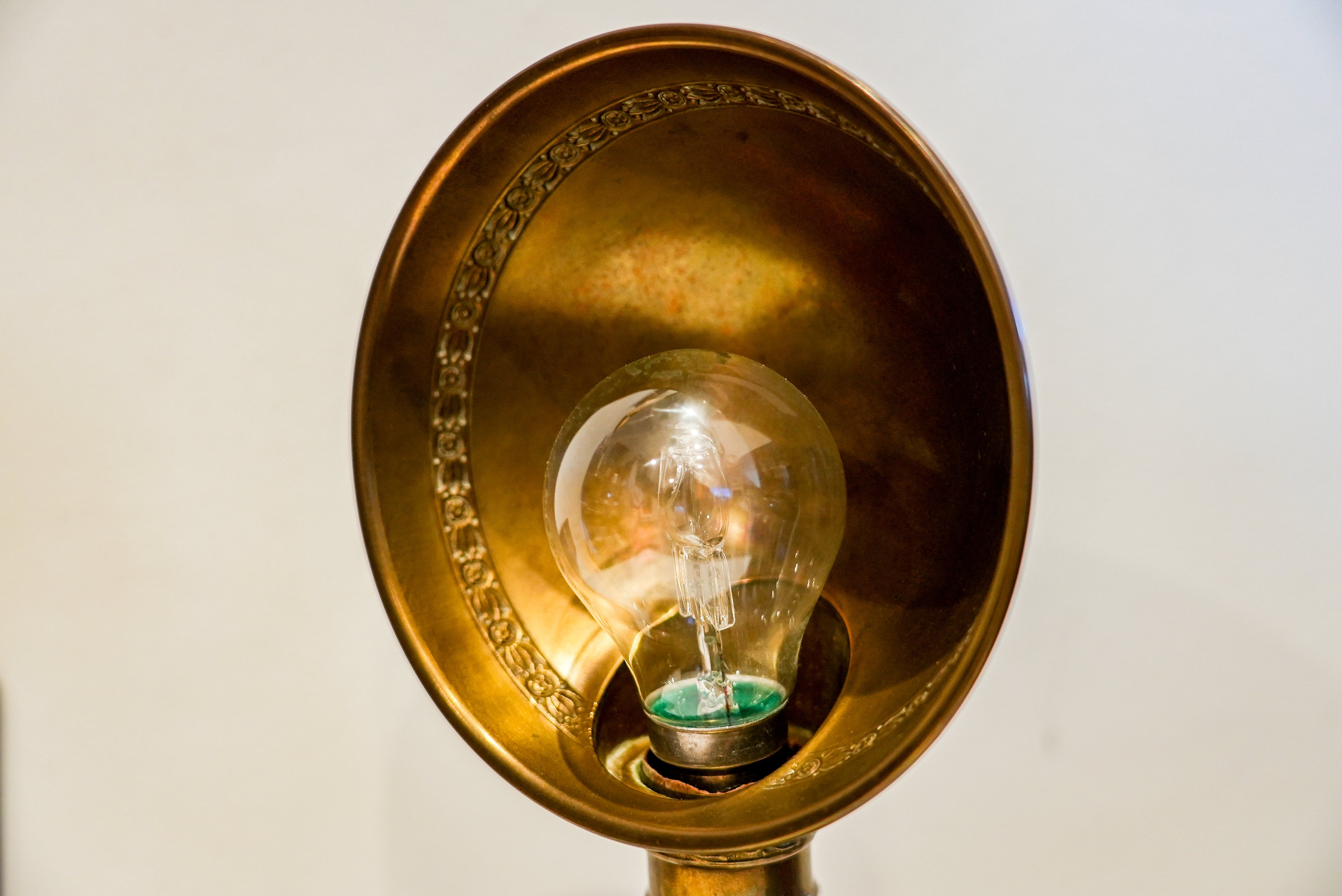 Brass Adjusto-Lite USA Desk Clip-On Lamp